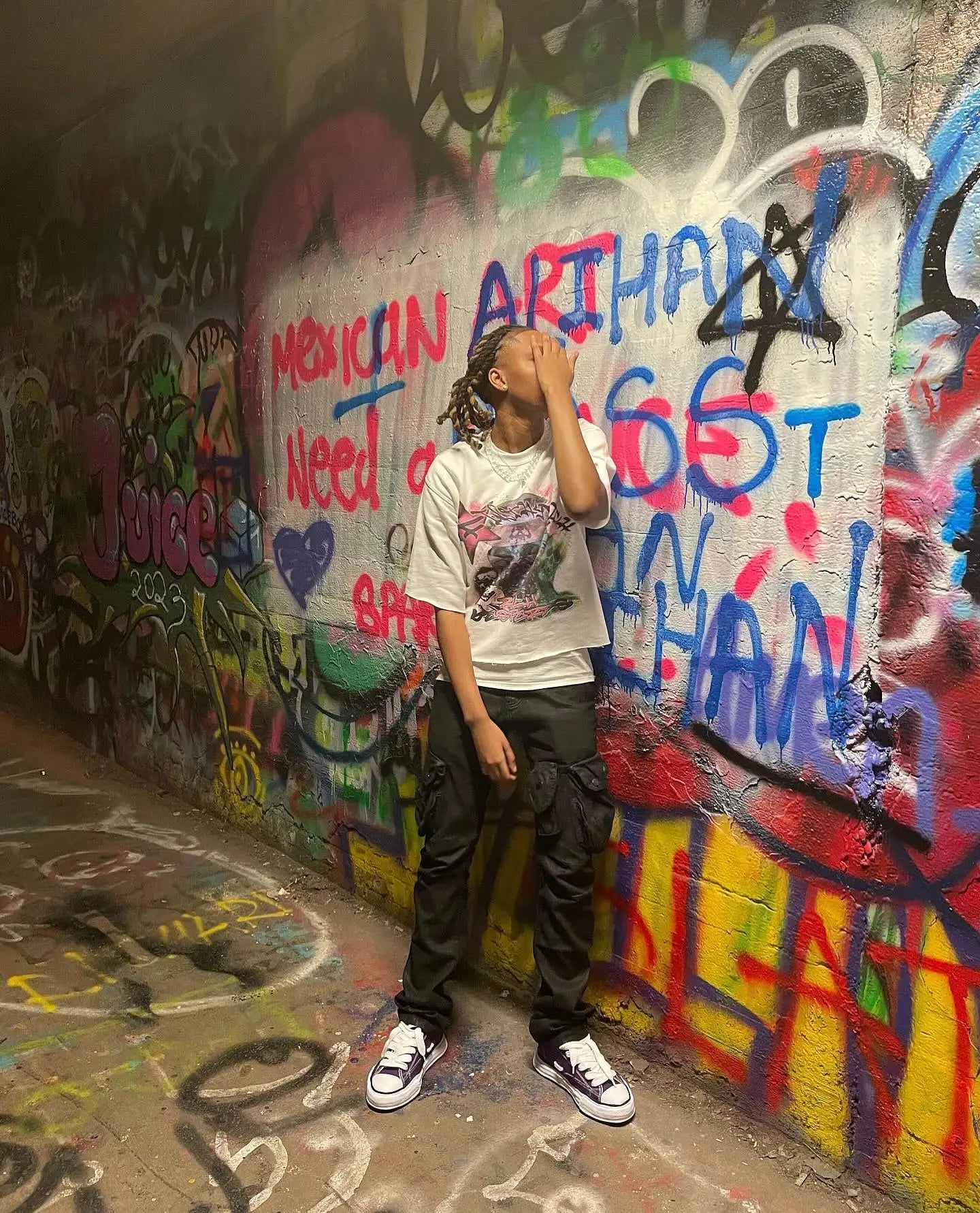 Gothic Hip Hop Graphic Print Oversized T-shirt