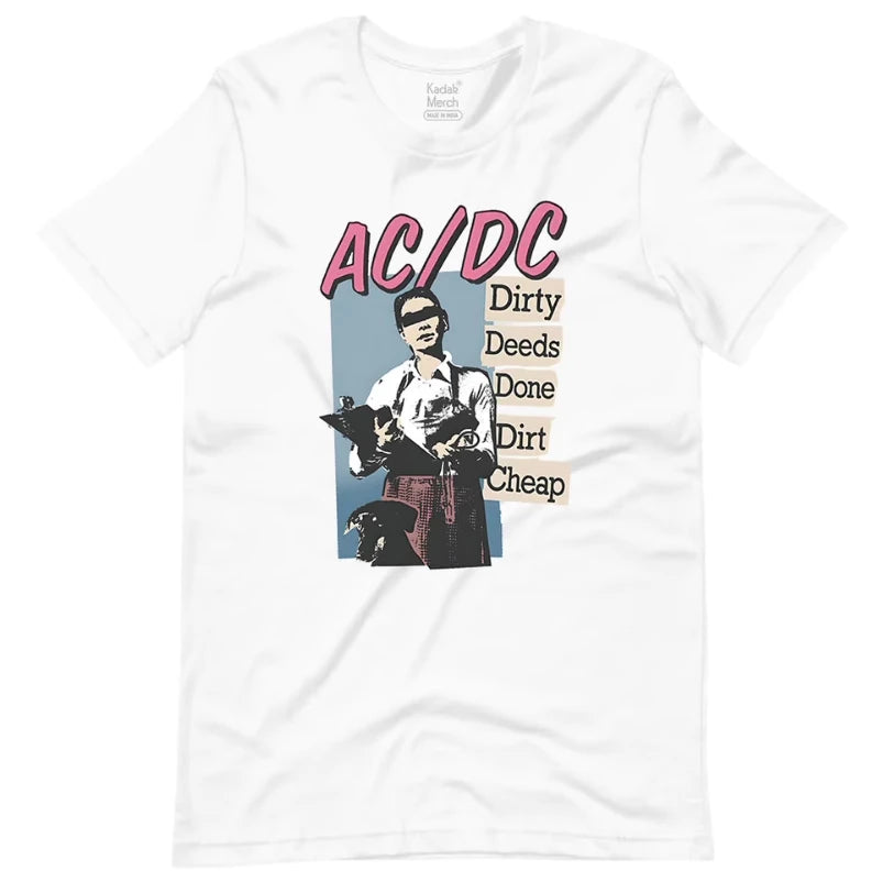 80's Punk ACDC Vintage Men's T-shirt
