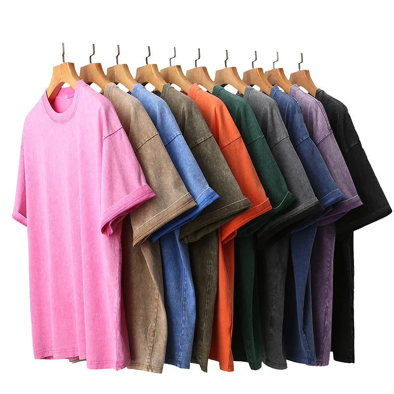 Cotton Retro Men Vintage T-shirt