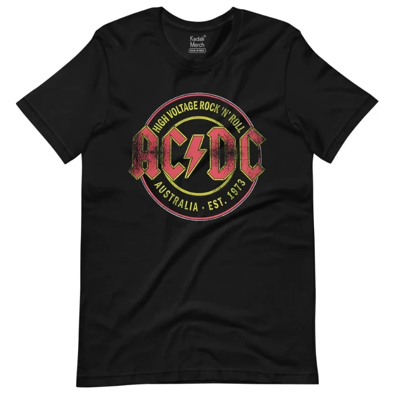 80's Punk ACDC Vintage Men's T-shirt